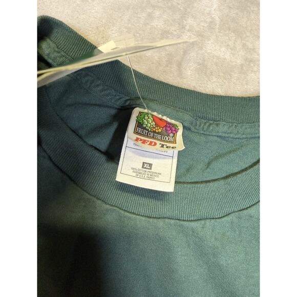 Vintage Memorial Stadium Hallowed Ground Green Dye T-Shirt MLB BASEBALL NOS XL - Picture 2 of 8